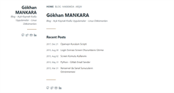 Desktop Screenshot of gokhanmankara.com